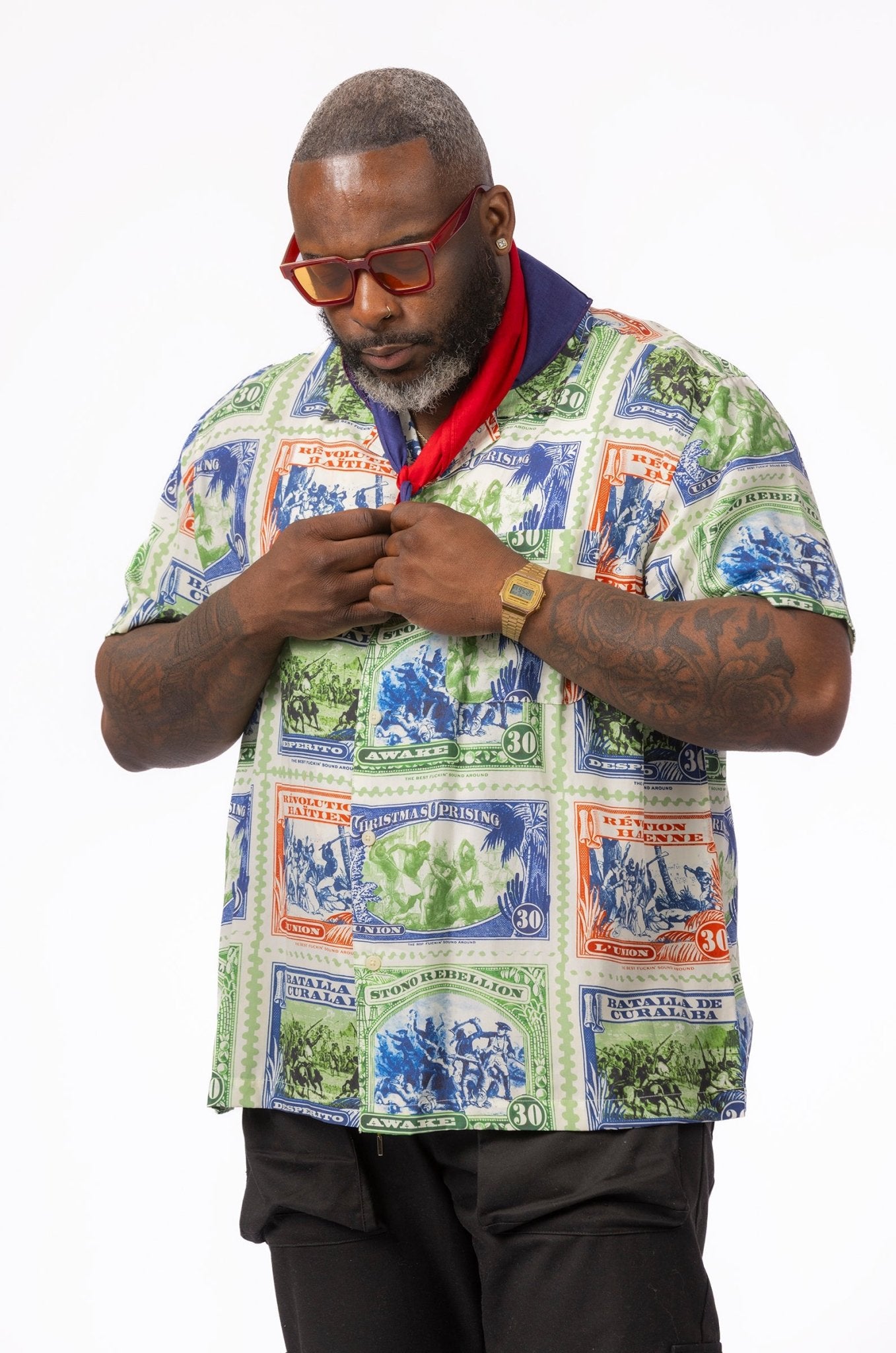 Awake NY x Union LA Revolution Camp Collar Shirt - supergl0rious