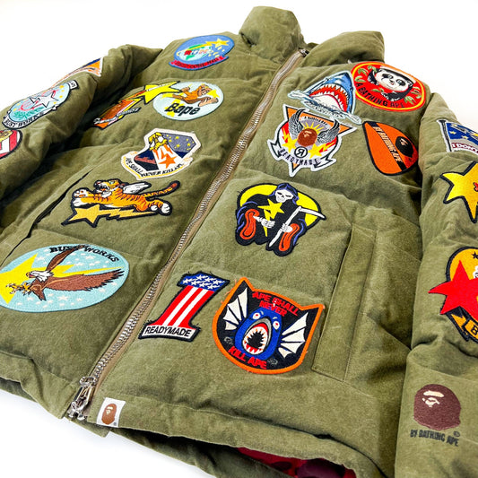 Bape x Readymade Tiger Shark Down Jacket - supergl0rious