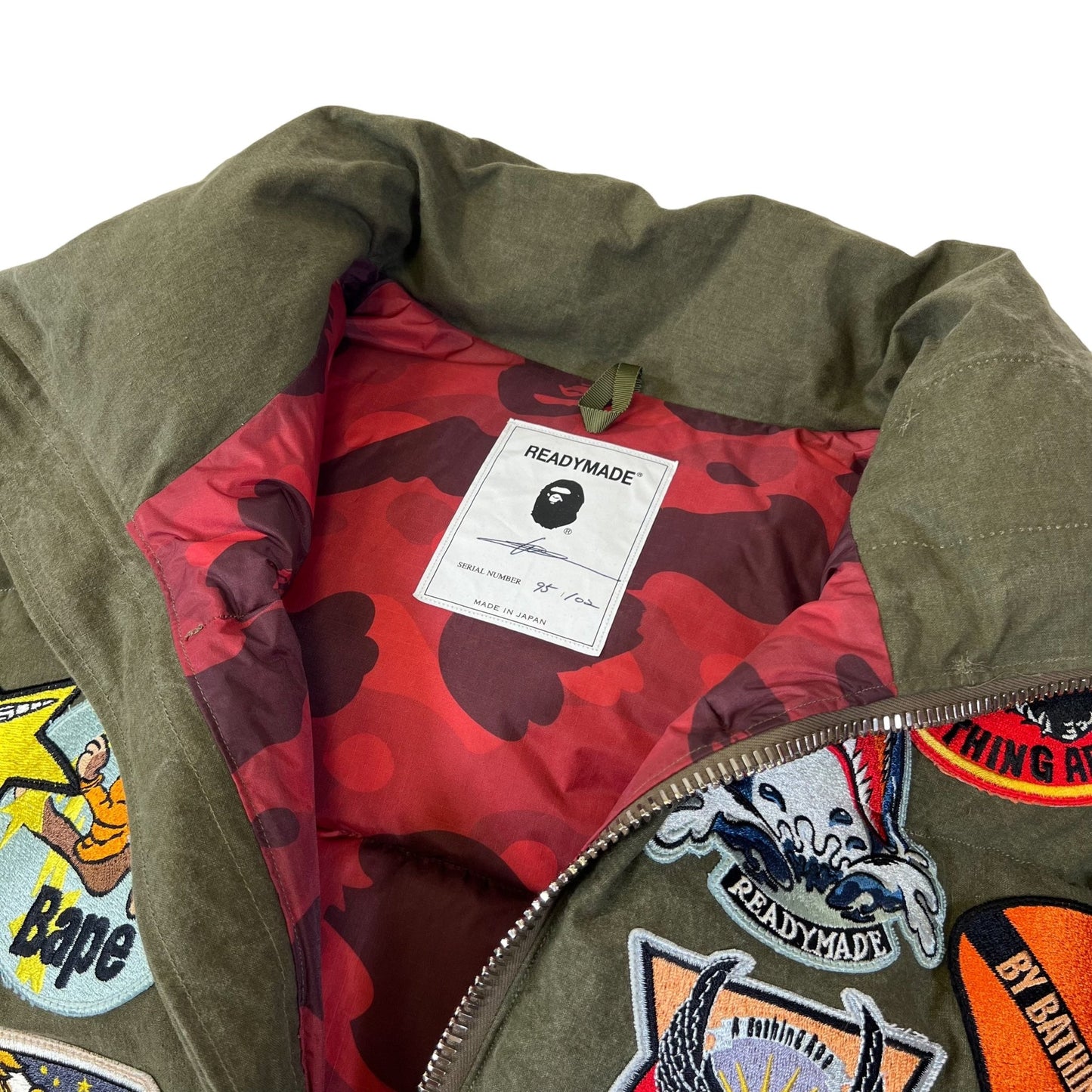 Bape x Readymade Tiger Shark Down Jacket - supergl0rious