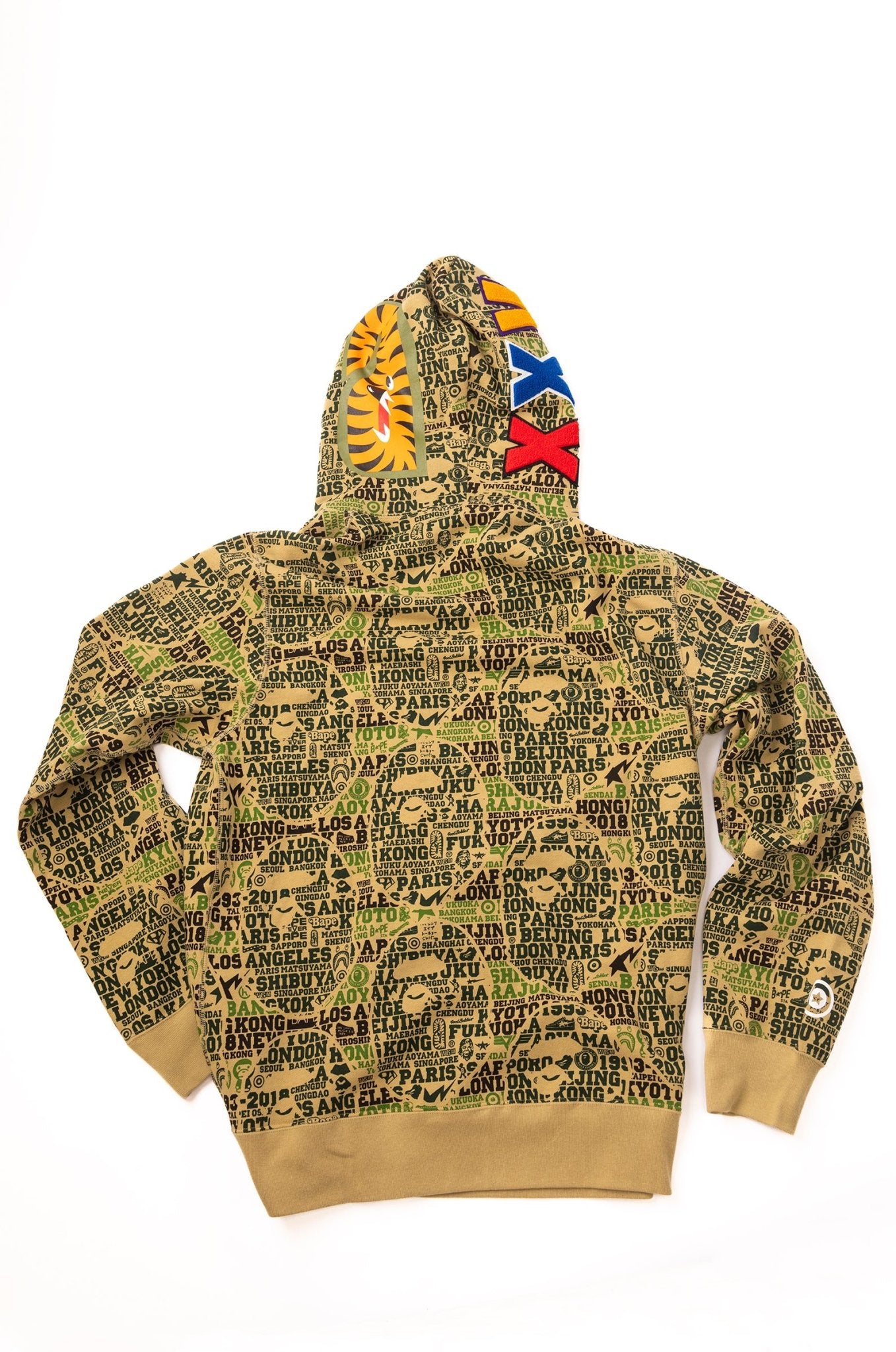 BAPE XXV Cities Camo Shark Full Zip Hoodie - supergl0rious
