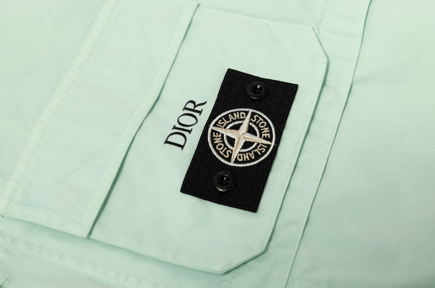 Dior x Stone Island Cotton - Blend Satin Vest – Light Green (SS24) - supergl0rious