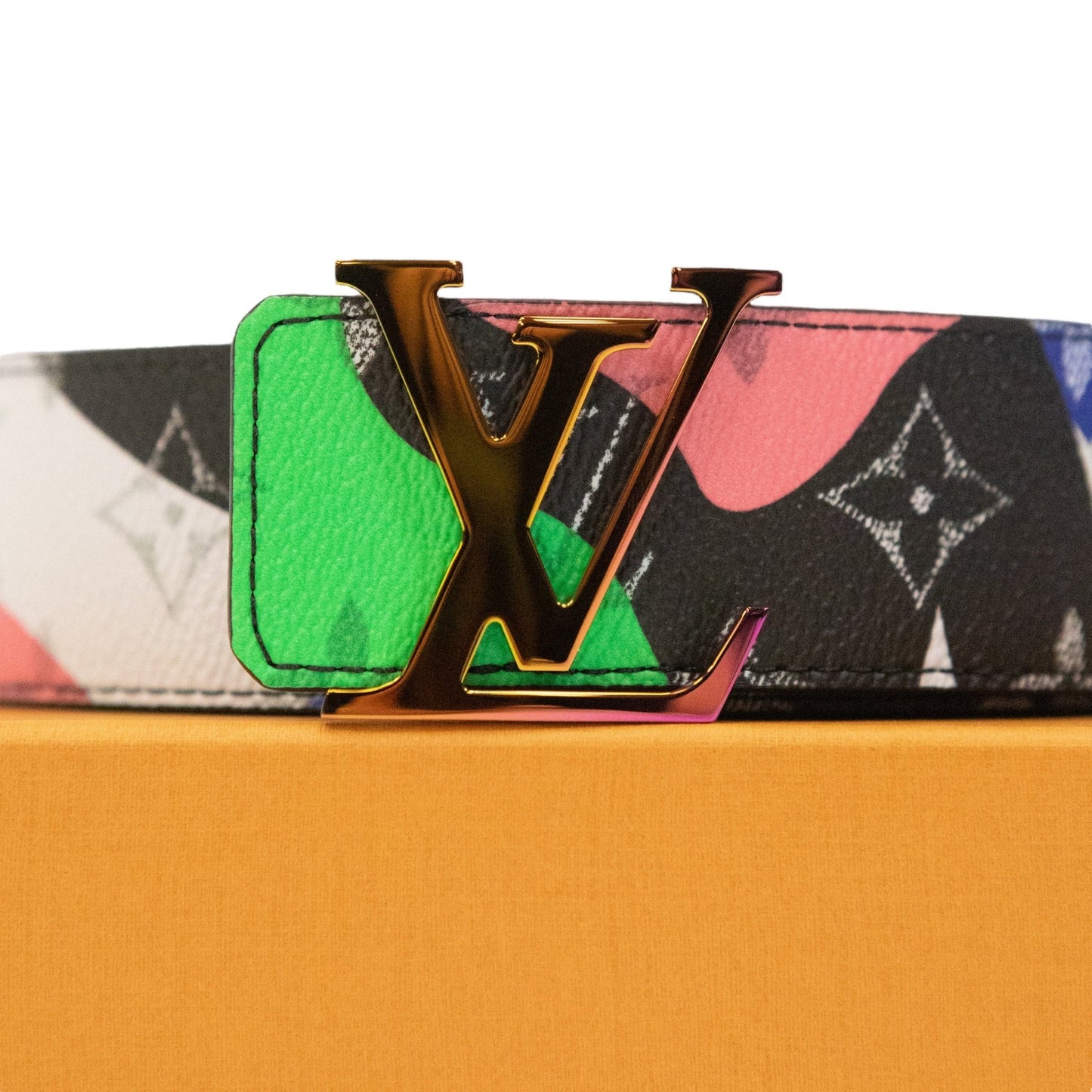 Louis Vuitton x Kid Super Initials 40mm Reversible Belt - supergl0rious