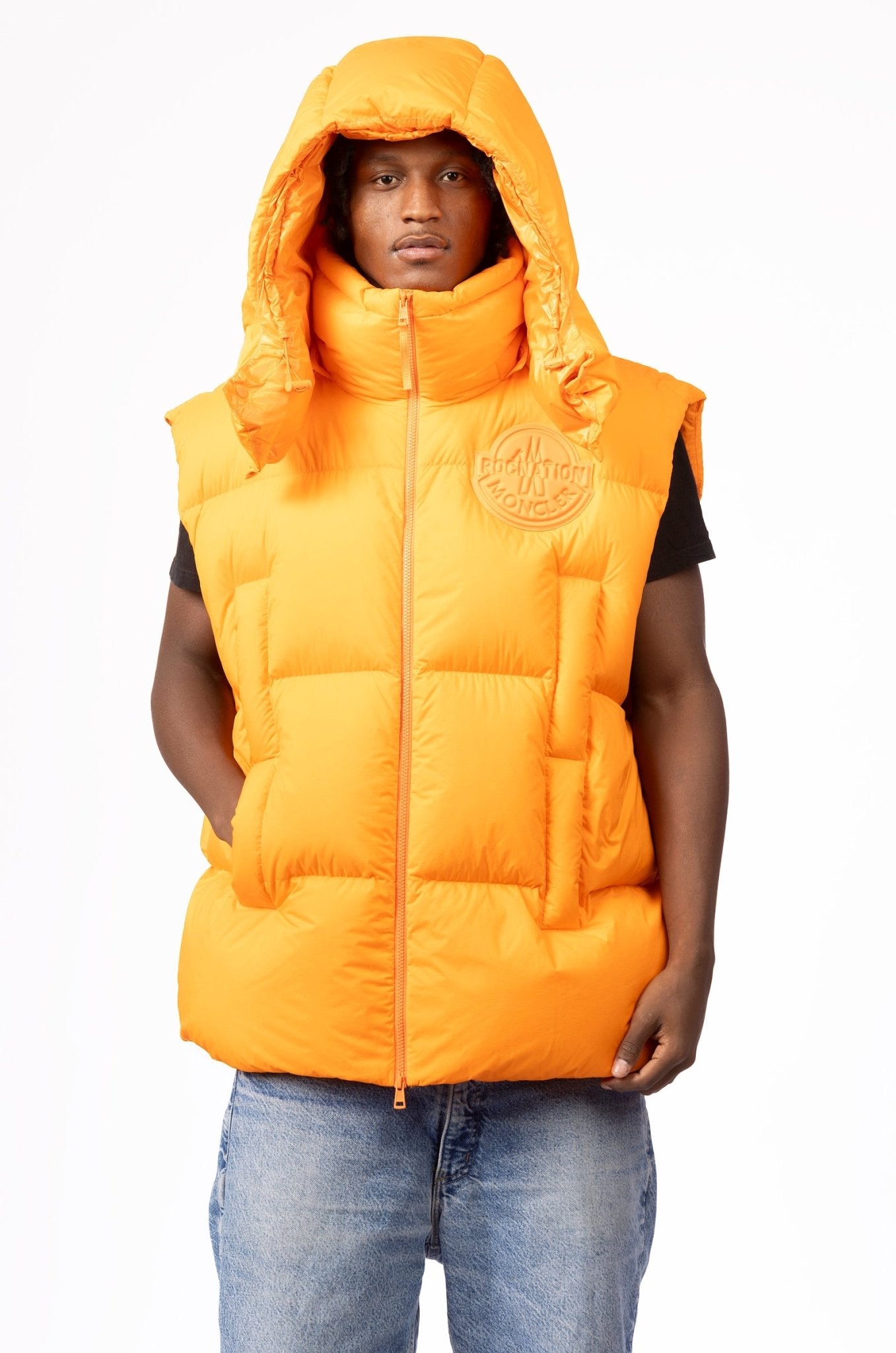 Moncler X Roc Nation Apus Vest Orange - supergl0rious