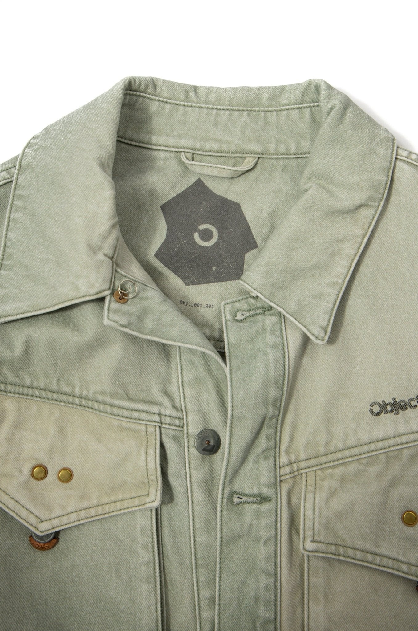 OBJECTS IV LIFE Logo Embroidered Denim Jacket - supergl0rious