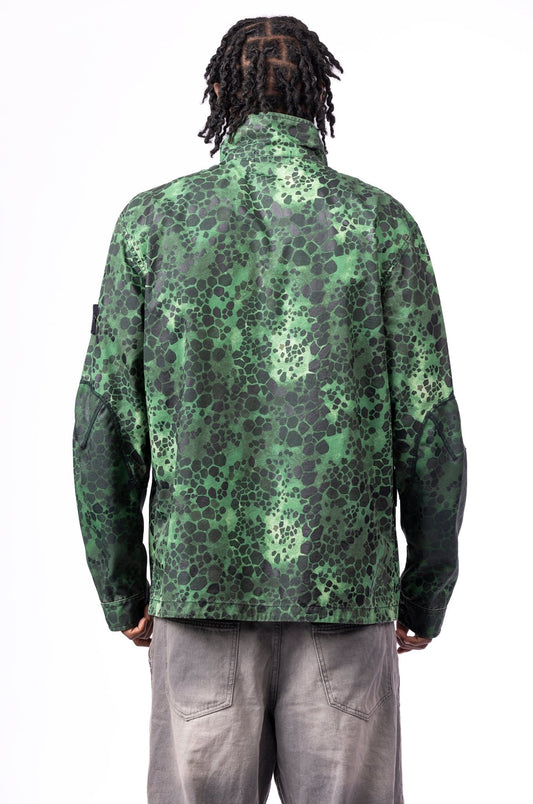 Stone Island Alligator Camo Light Cotton Nylon Rep Hooded 4 Pocket Jacket - supergl0rious