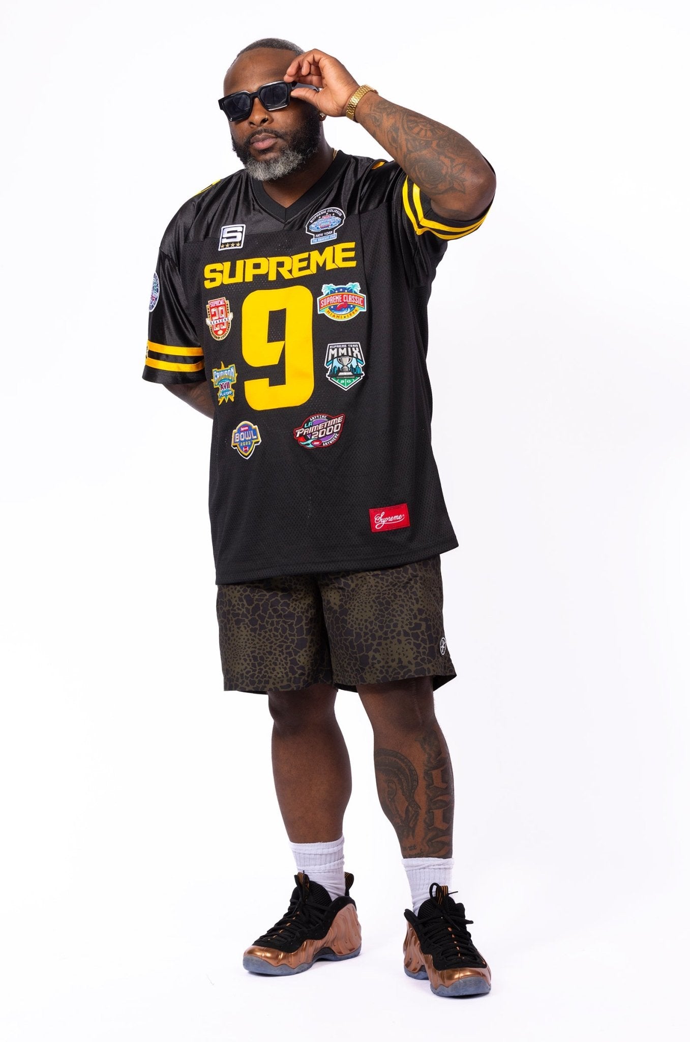 Supreme Championships Embroidered Football Jersey - supergl0rious