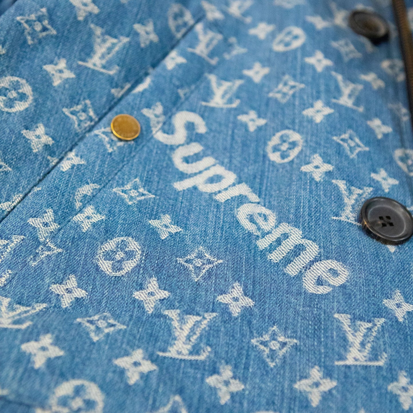 Supreme Louis Vuitton Jacquard Denim N - 3B Parka - supergl0rious