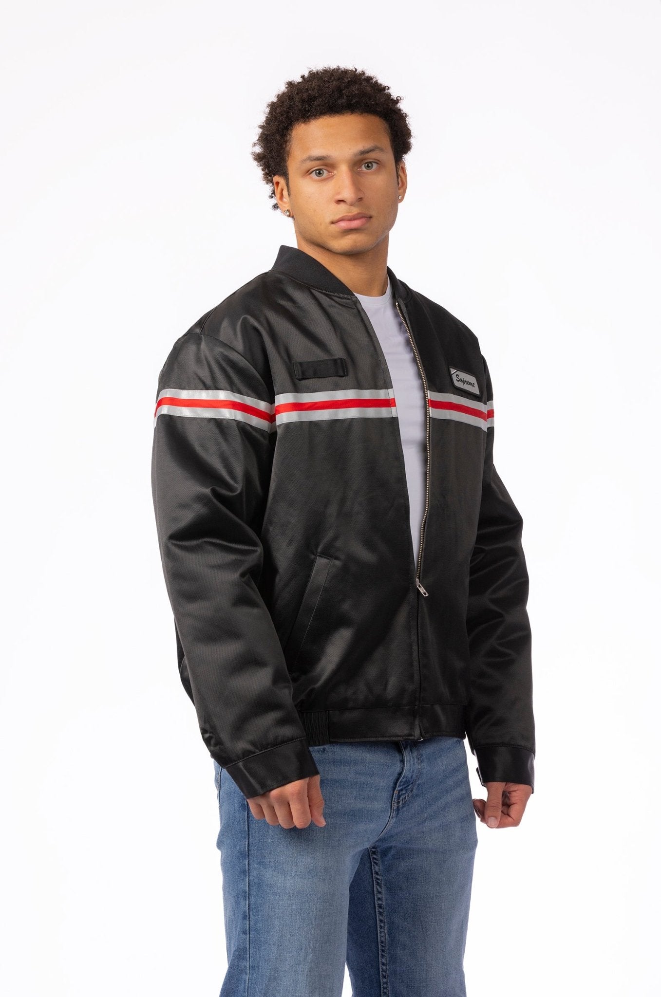 Supreme Reflective Stripe Work Jacket - supergl0rious