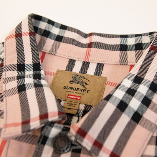 Supreme x Burberry Denim Trucker Jacket - supergl0rious