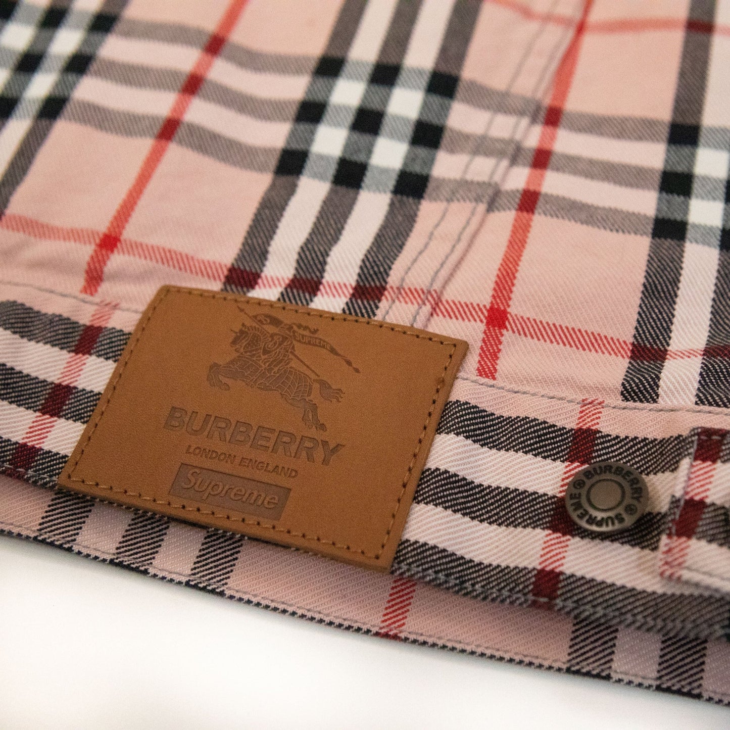 Supreme x Burberry Denim Trucker Jacket - supergl0rious