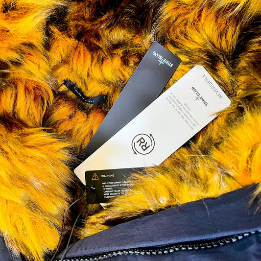 Supreme x Stone Island Formula Steel Reversible Faux Fur Parka - supergl0rious
