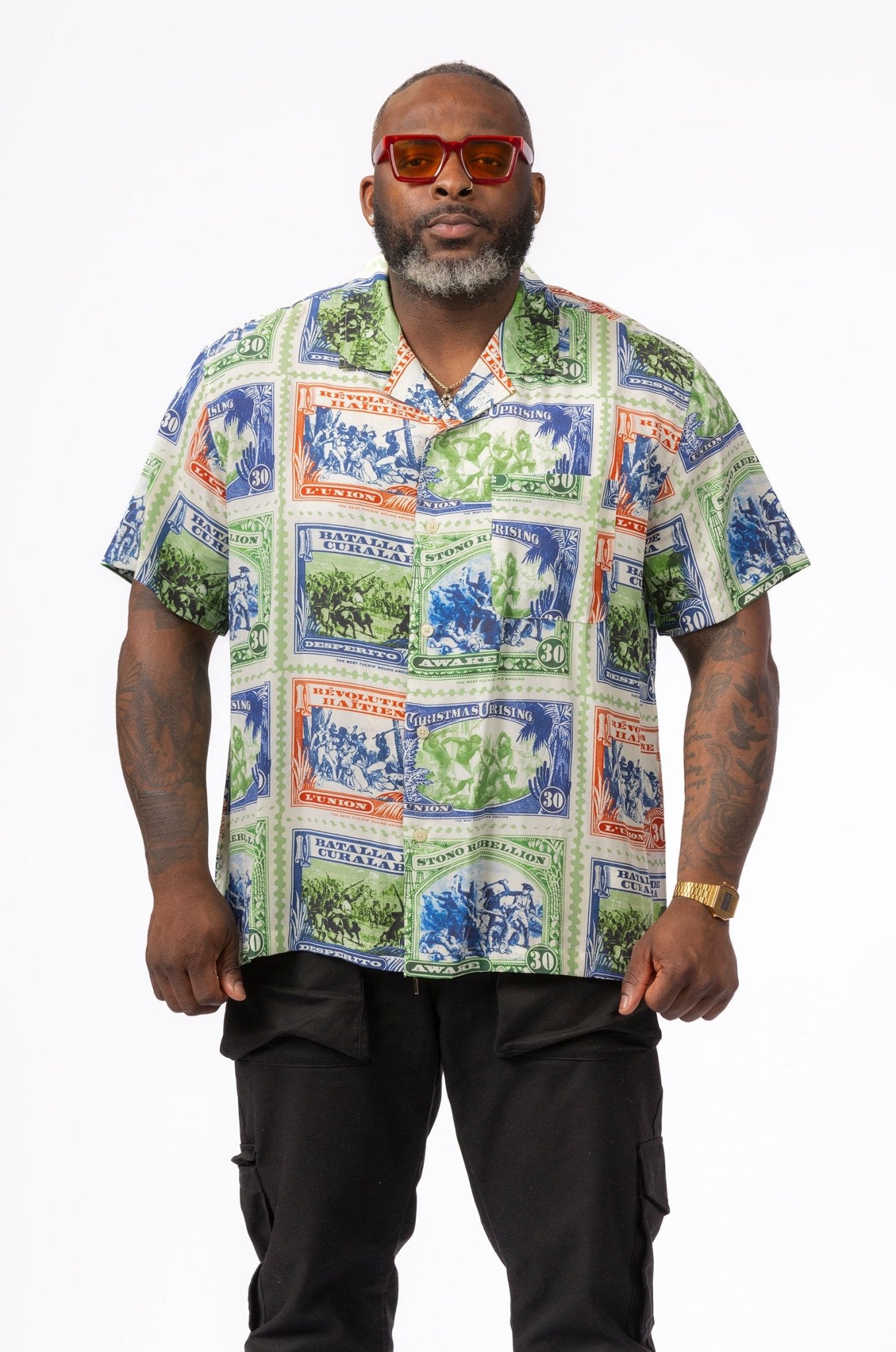 Awake NY x Union LA Revolution Camp Collar Shirt - supergl0rious