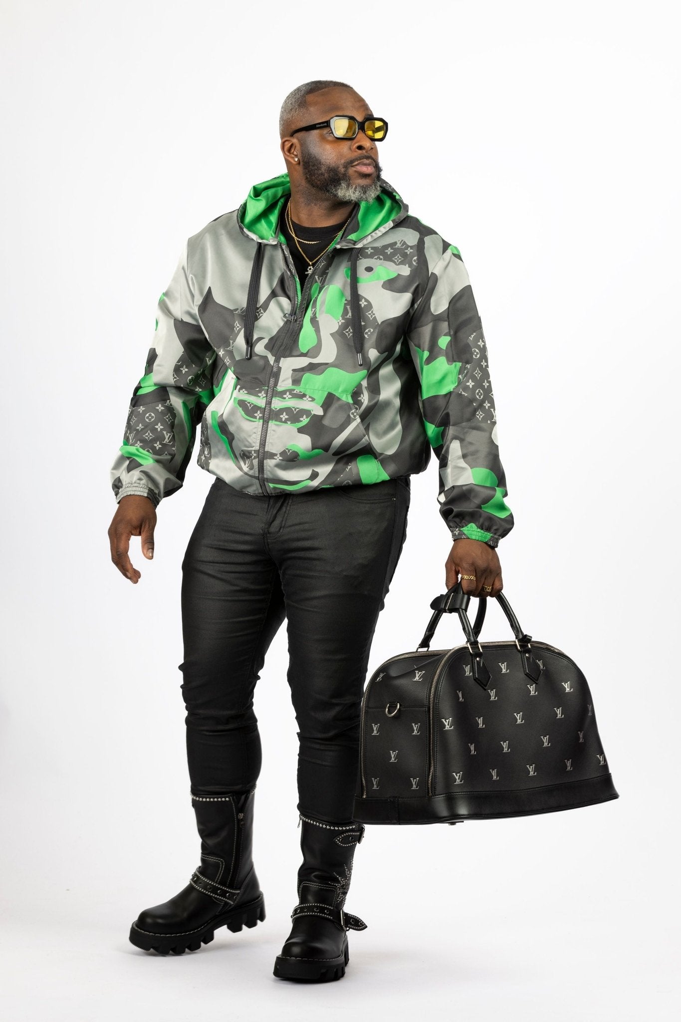 Louis Vuitton Patchworked Portrait Hooded Blouson - supergl0rious