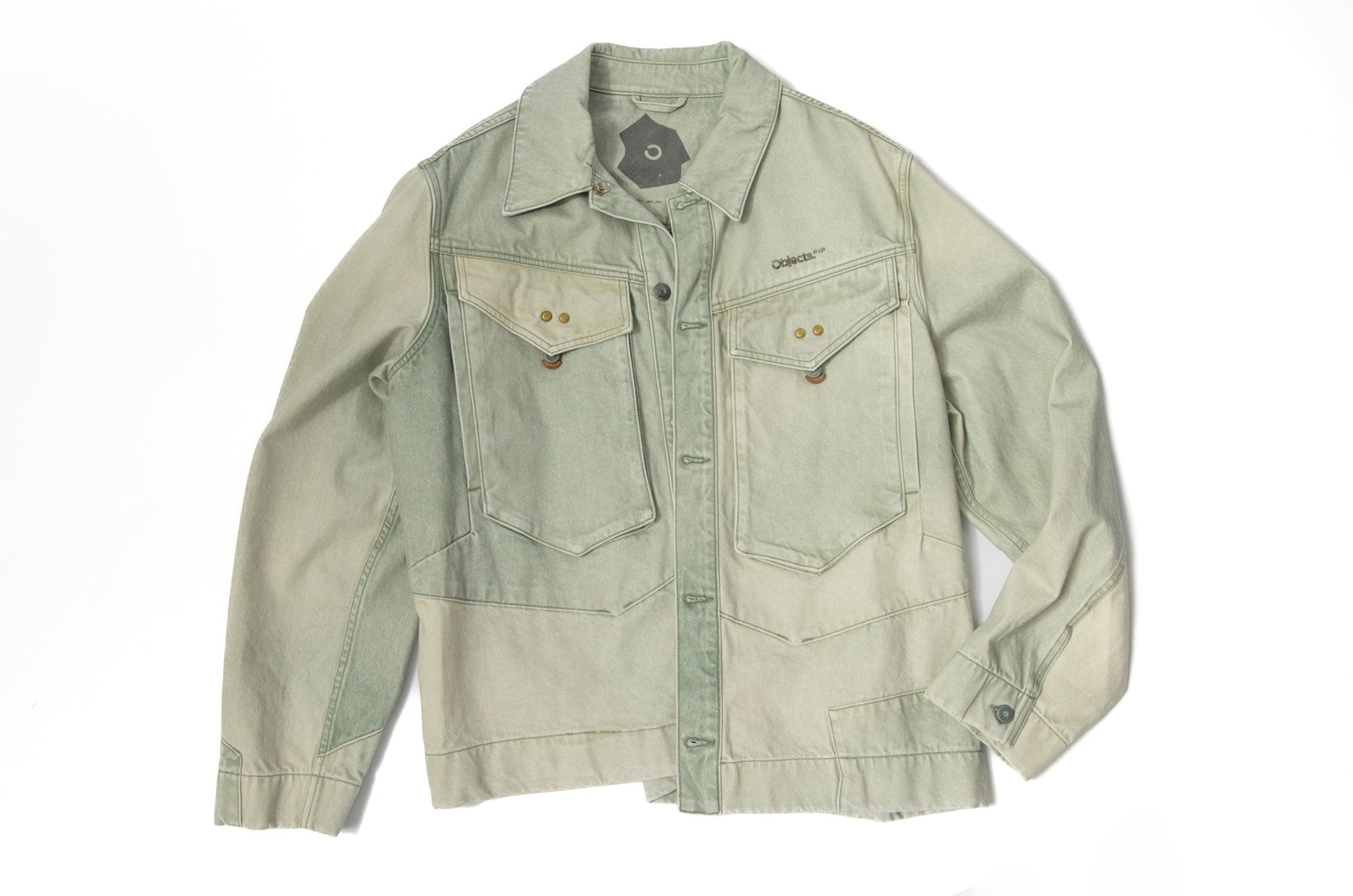OBJECTS IV LIFE Logo Embroidered Denim Jacket - supergl0rious