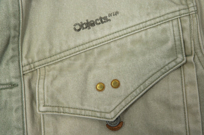 OBJECTS IV LIFE Logo Embroidered Denim Jacket - supergl0rious