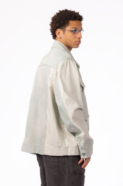 OBJECTS IV LIFE Logo Embroidered Denim Jacket - supergl0rious